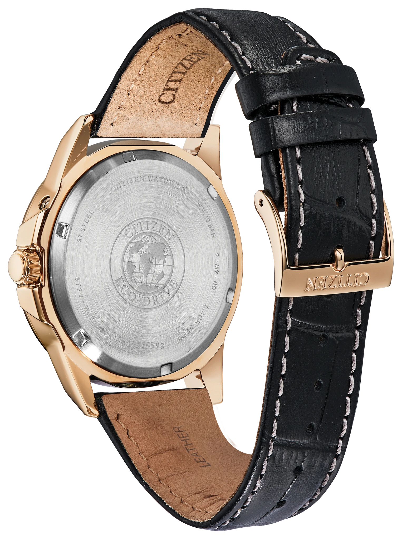 Citizen World Time Perpetual Eco-Drive Black Dial Watch | CITIZEN